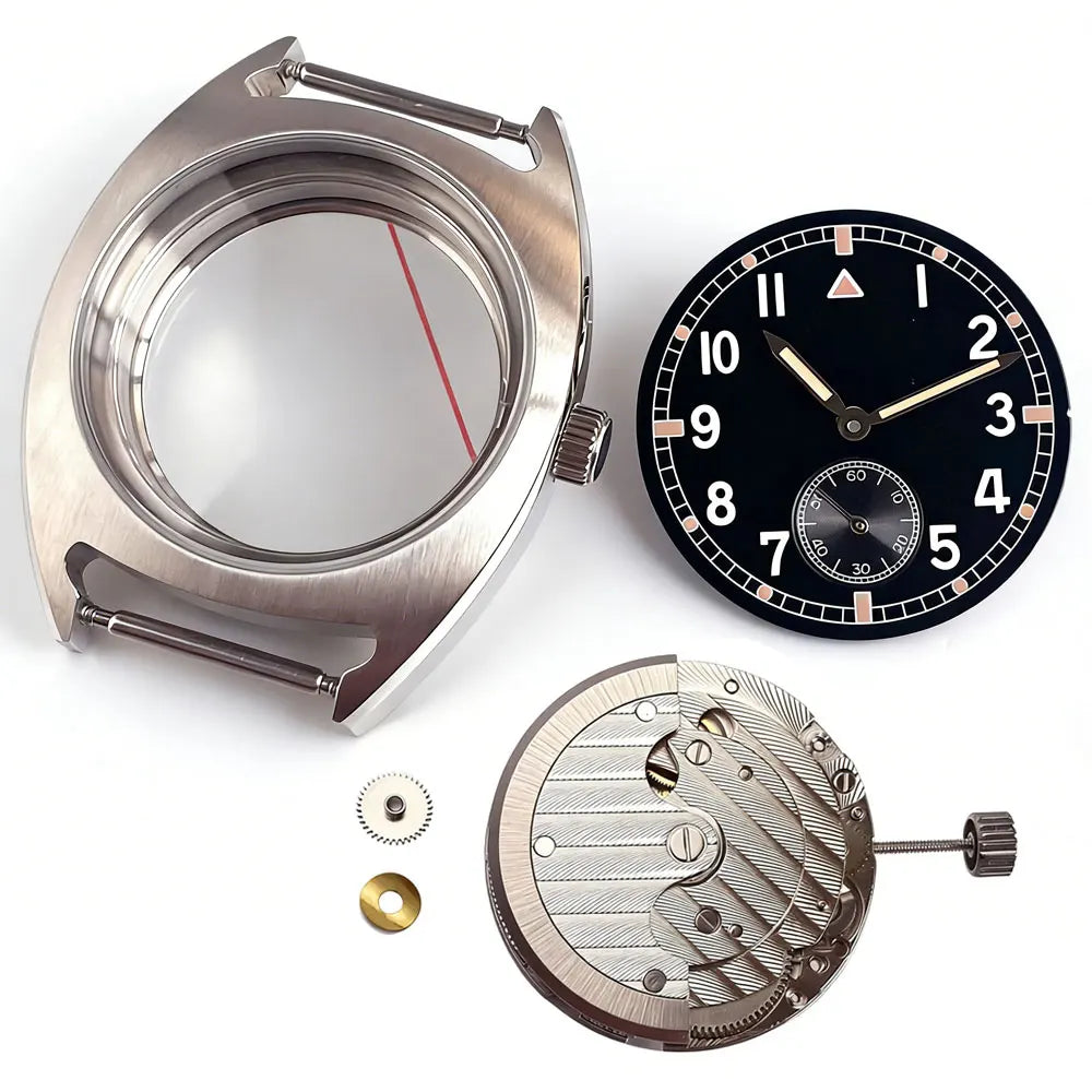 36mm Identity Crisis Mod ST1701 Sub Second watch Case set Stainless Steel With 30mm dial 10ATM Sapphire