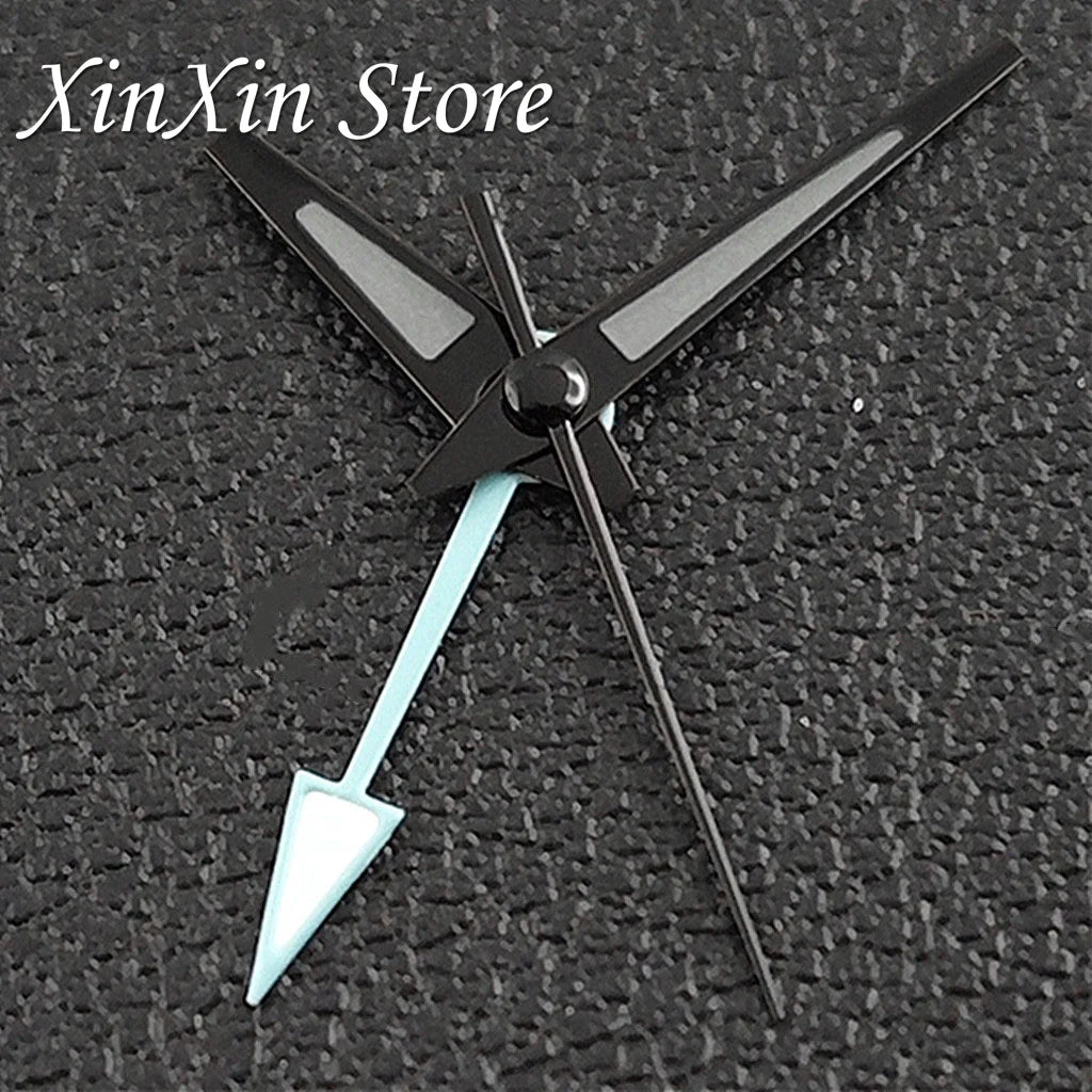 GS 4 Pointers NH34A GMT Watch Hands C3 Green Luminous Watch Needles for NH34 NH35 NH36 NH38 Movement