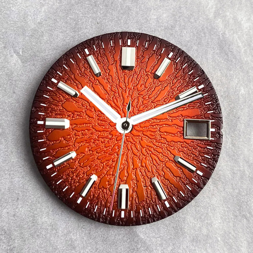 29mm Glossy Texture watch dial Luminous Fit NH35 NH36 Automatic Movement For Diving Men Watch Parts Accessories