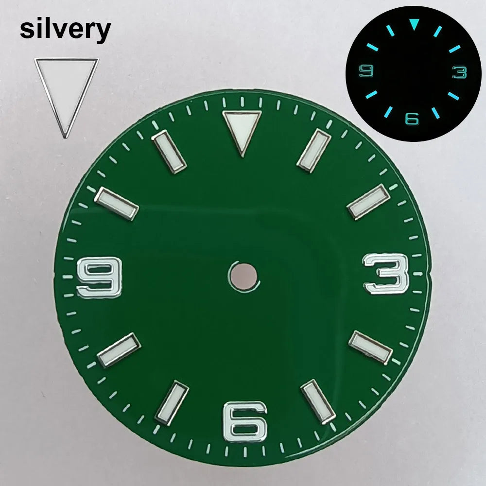 151 type of dials Submariner 28.5mm dial with calendar window suitable for NH35 movement luminous dial can support DIY dial customization name/logo