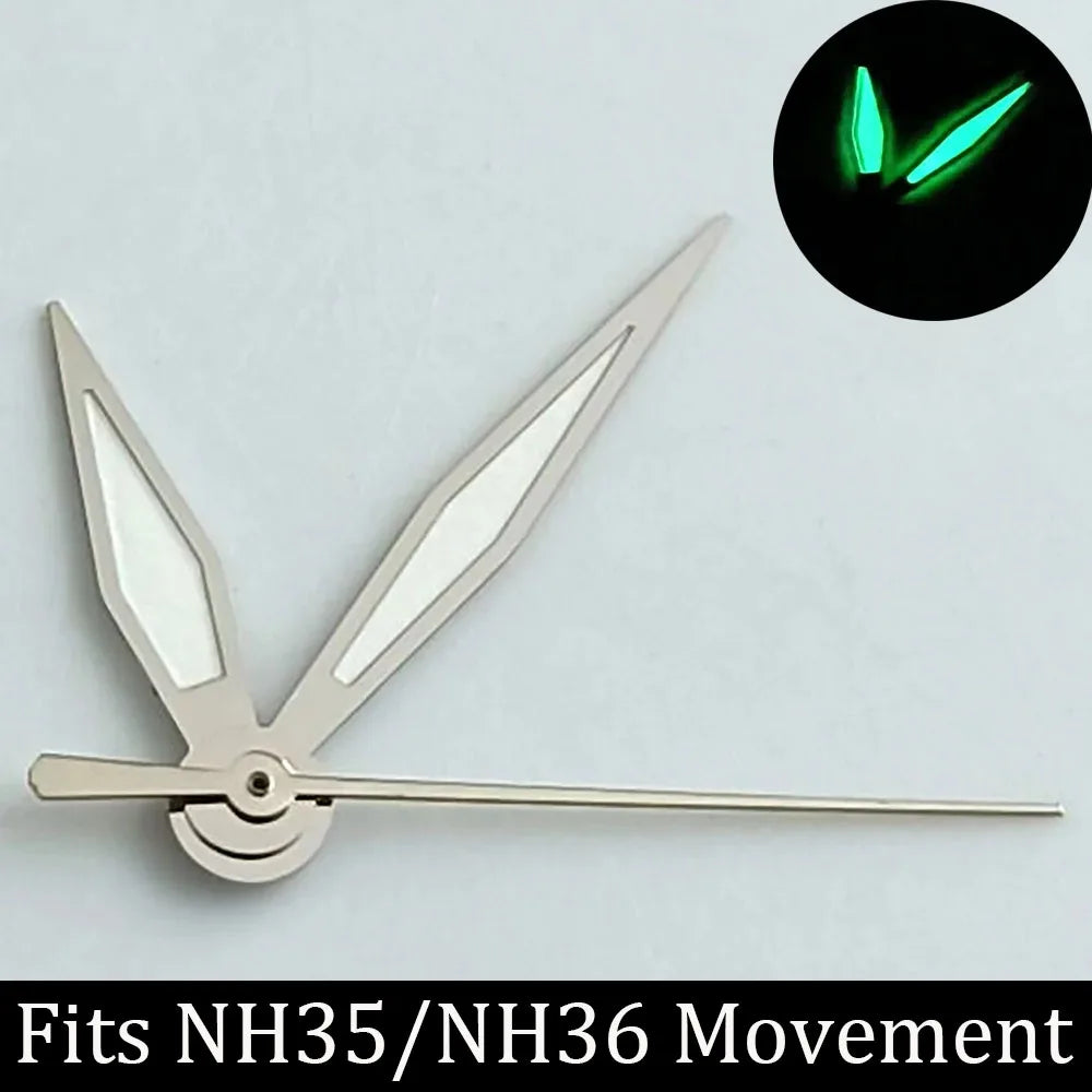 high-quality Watch accessories watch pointer NH series 35 NH36 hands green luminous suitable for N H35/ NH36 movement