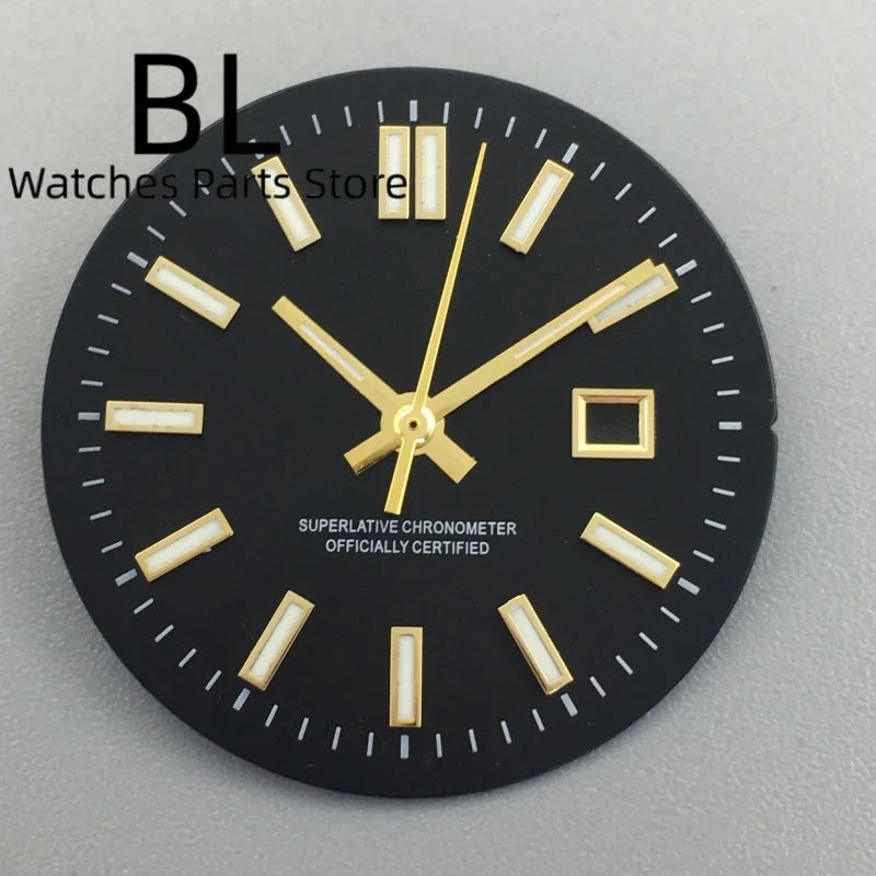 24.5MM Dial for women's watch Sunburst NH05 Watch Dial Gold Rose Sticks Number Women's Mechanical Watch Modified Parts Fit 31mm NH05 NH06 Watch