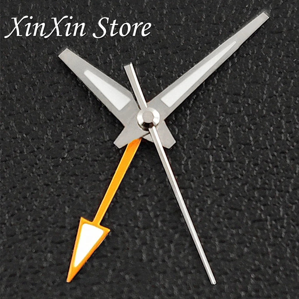 GS 4 Pointers NH34A GMT Watch Hands C3 Green Luminous Watch Needles for NH34 NH35 NH36 NH38 Movement