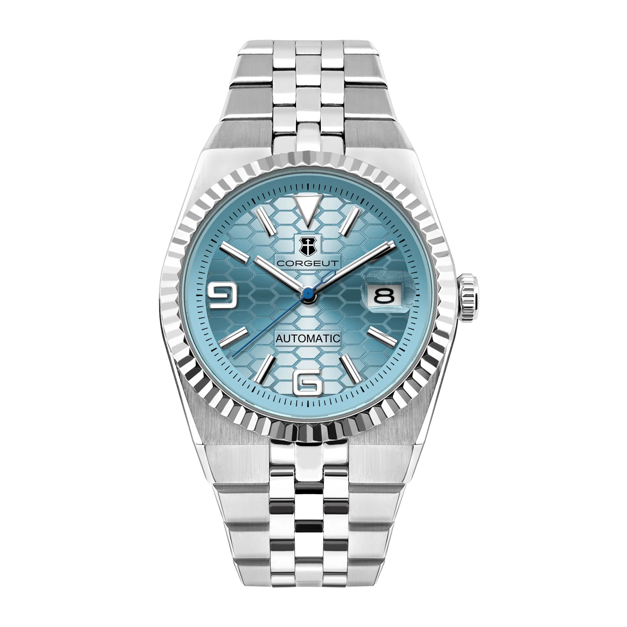 Custom land-dweller Mod Corgeut 6033 Japan NH35 miyota 8215 Automatic Sapphire Luminous 100M Water Resistant Cushion Case Dive Watch