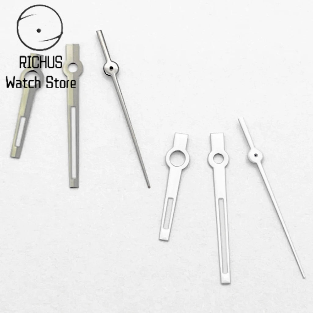 NH35 Watch Hands Green Luminous White/Gun color Fit NH35 NH36 ETA2836 2824 DG2813 3804 Miyota8215 8205 821A Movement