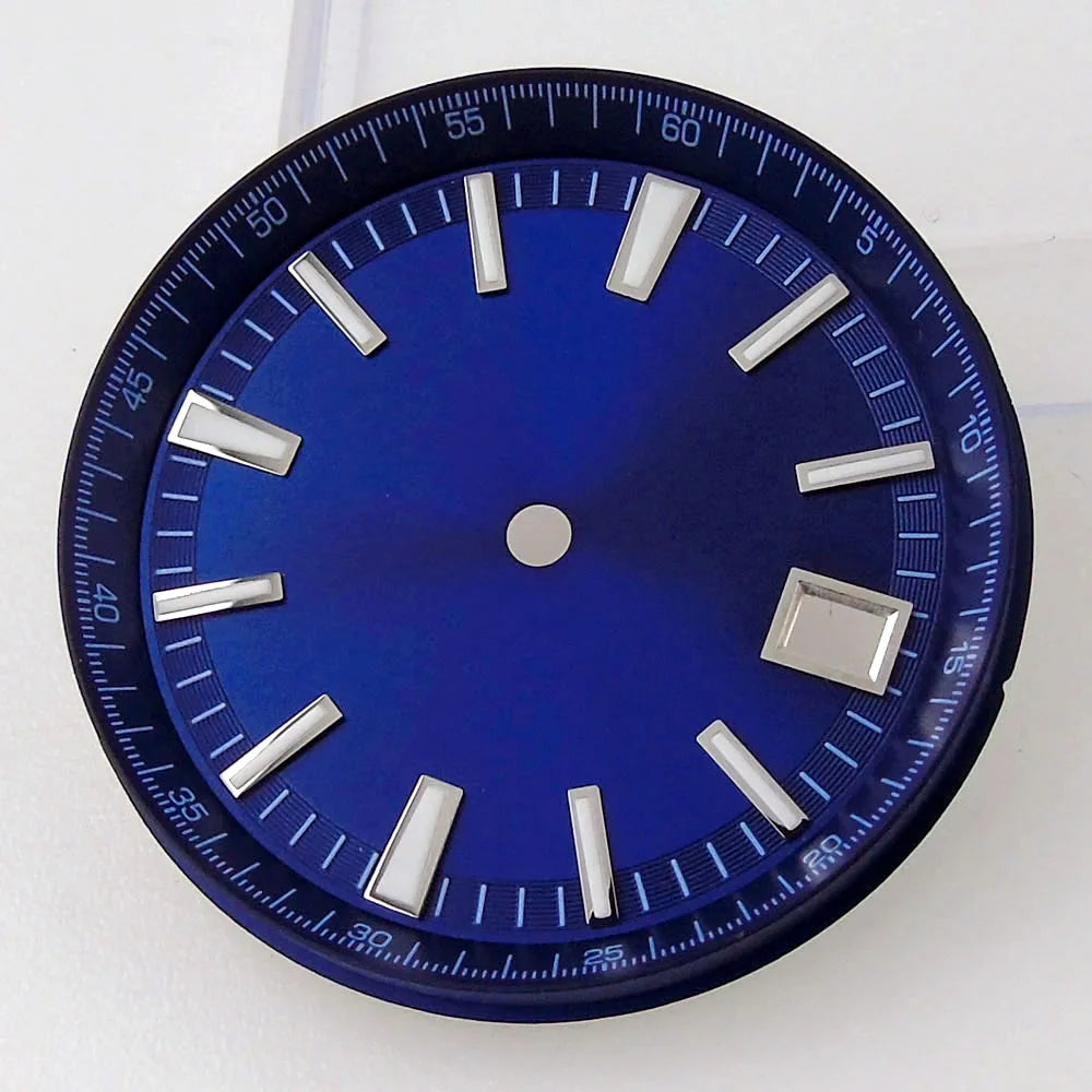 41mm Overseas Watch case NH34 NH35 NH36 NH70 NH72 Movement 33MM Dial Lume Hand Watch Part Mod Brush Finish Bracelet