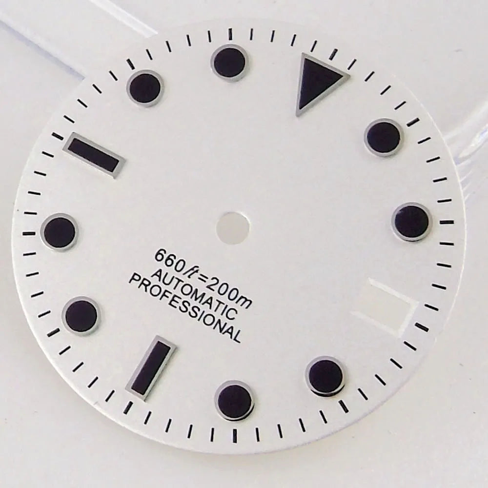 SU B Watch Part 28.5mm Watch Dial for NH 35 NH 36 NH 37 NH 38 NH 39 NH 70 NH 72 Di ver Wristwatch Parts Green/Black Index Repair Tool