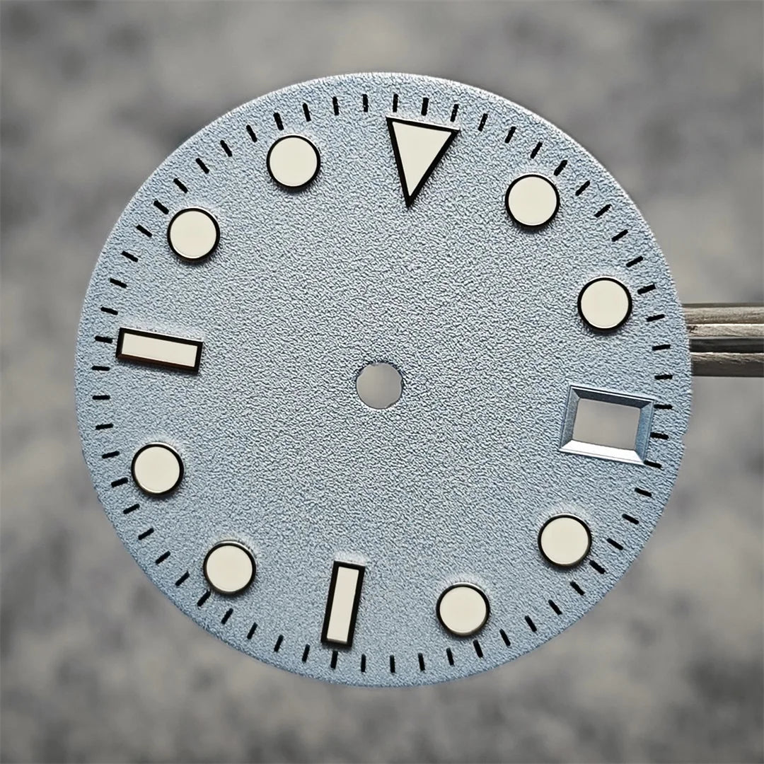 28.5MM Watch Dial NH35 Dial Frosted Texture Watch Faces Men's Watch Accessories for NH35/NH36/4R/7S Mechanical Movement