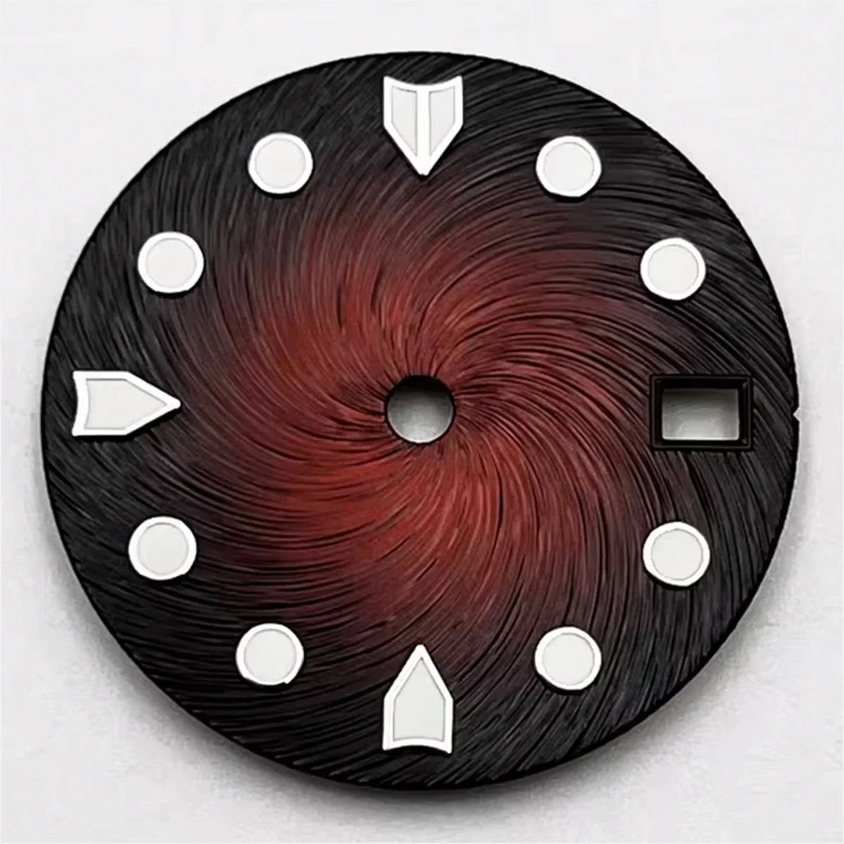 28.5mmグラデーションウォッチダイヤル NH35 NH35Aムーブメント グリーン発光カラーグラデーションダイヤル 3時のクラウン 3.8時のクラウン