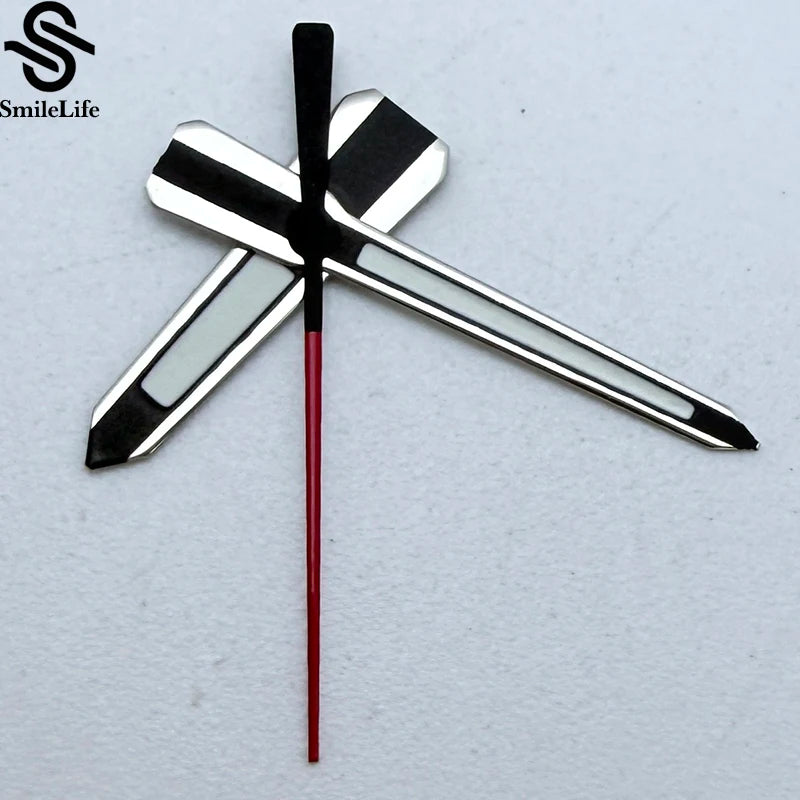 SmileLife NH35 Watch Hands Gun-Black Color Green Luminous Fit NH35/NH36/4R/7S Movement Mechanical Watch Accessories