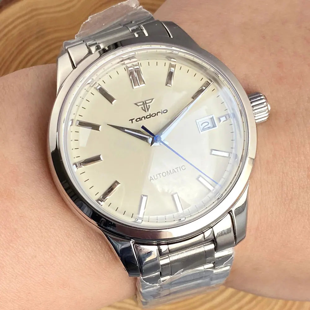 40mm Cocktail Watch Gs Mod Tandorio TD101B bracelet NH35A 10Bar Double Domed Sapphire Crystal