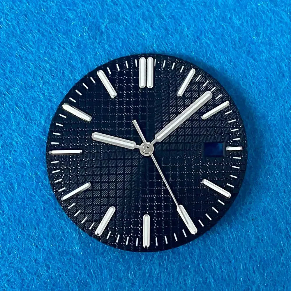 31.8mm Watch Dial + watch Hands complete set Green Luminous Dial Replacement Accessories for NH35 Movement Watch Repair Parts