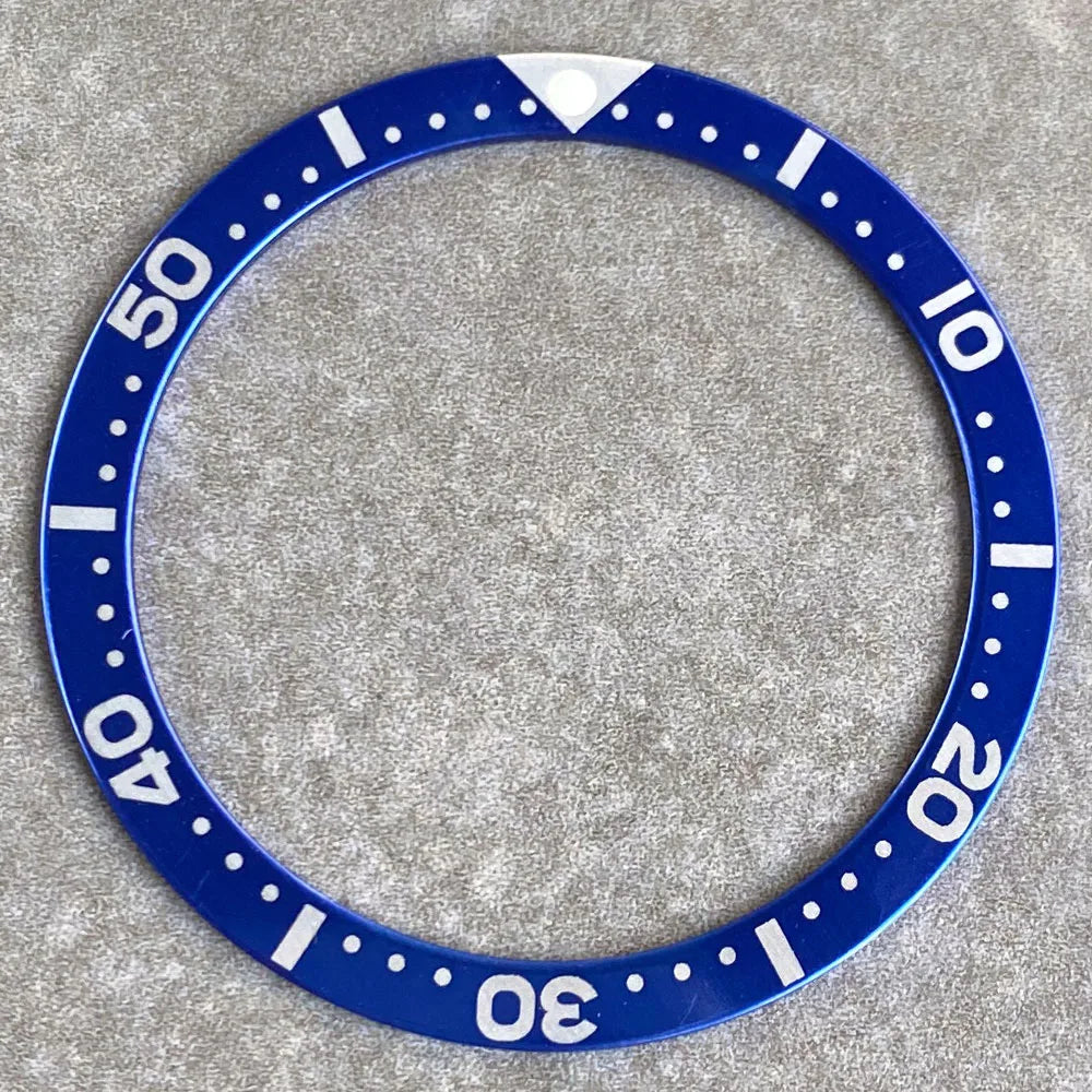 SKX007 bezel 38mm*31.5mm Watch Bezel Black/Blue/Green/Orange Aluminum Alloy Insert