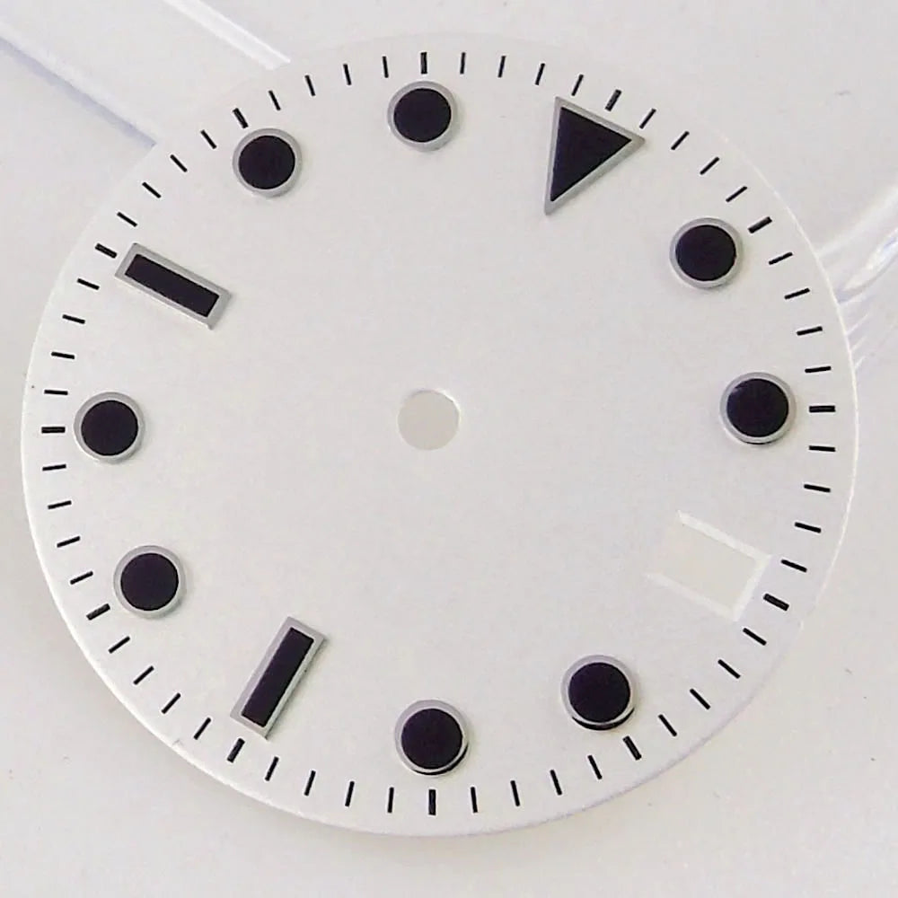 SU B Watch Part 28.5mm Watch Dial for NH 35 NH 36 NH 37 NH 38 NH 39 NH 70 NH 72 Di ver Wristwatch Parts Green/Black Index Repair Tool