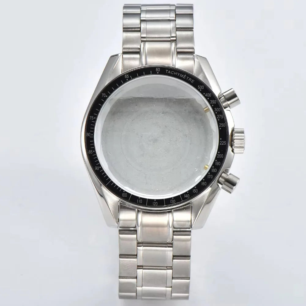 39.7mm watches metal case FIT VK63 movement case watch accessories watch parts Fits 20mm strap Watch Box