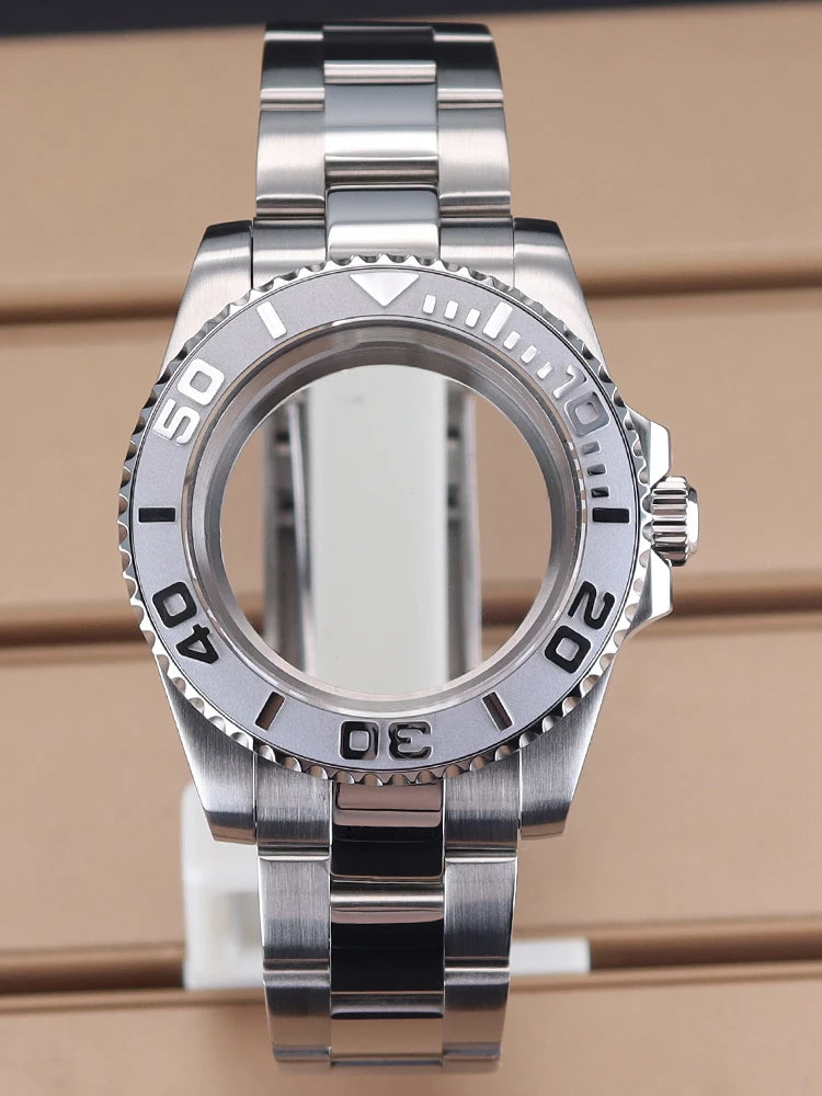 40mm Yacht Master Watch Case Watch kit 316 Stainless Steel Bracelet For Seiko Nh34 Nh35 Nh36 Nh38 ETA 2824 PT5000 Sw200 Miyota 8215 Movement 28.5mm Dial YACHT-MASTER