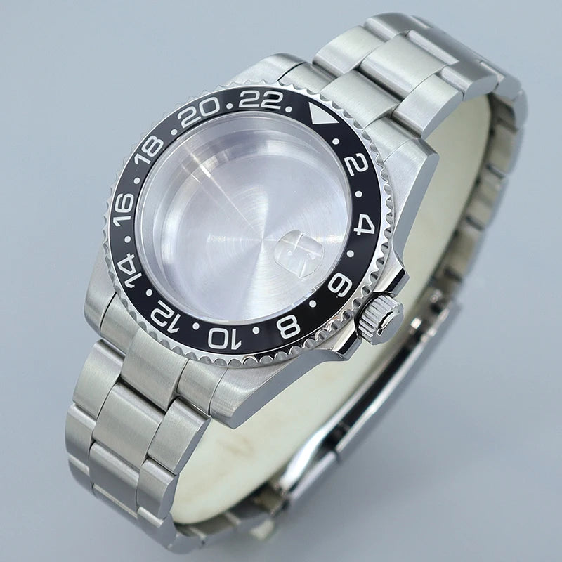 40MM Submariner watch case Eta2824 Sw200 PT5000 Sloping Bezel Sapphire GMT Yacht Master