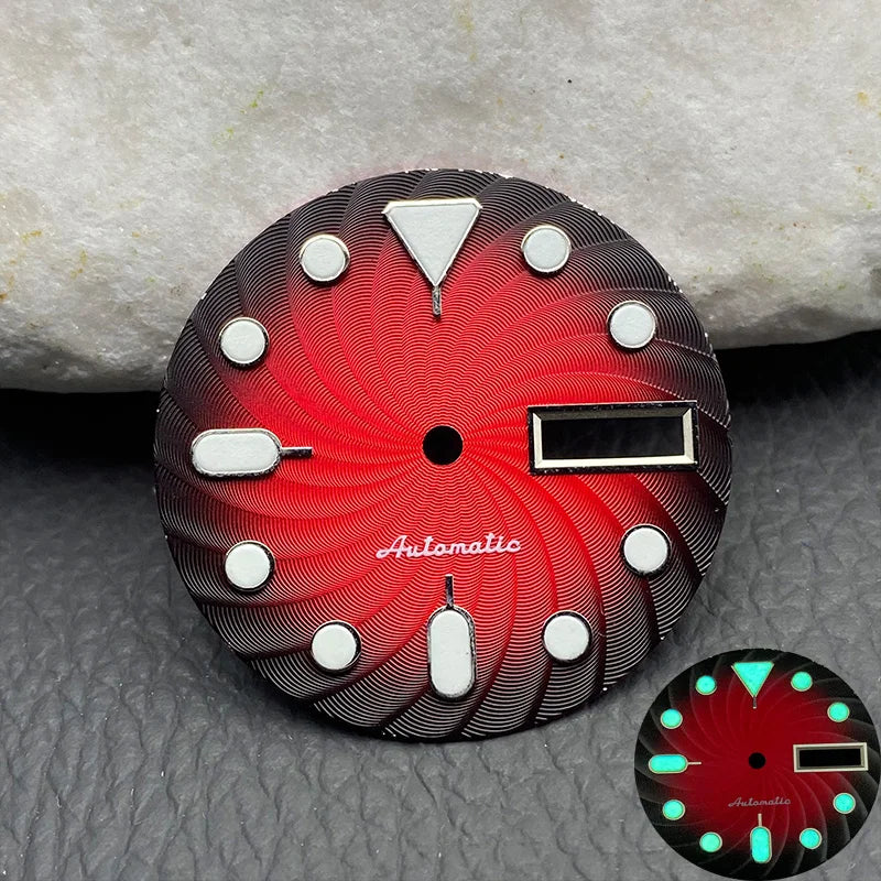 NH36 Watch Dial 28.5mm for SKX007 SKX173 SRPD Turtle Abalone Tuna Canne Diving Watch Dragon