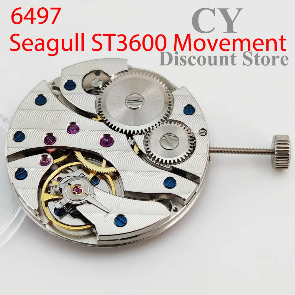 Original Seagull ST3600 Mechanical Hand Winding Movement High Accuracy 17 Jewels Replace ETA 6497 replacement