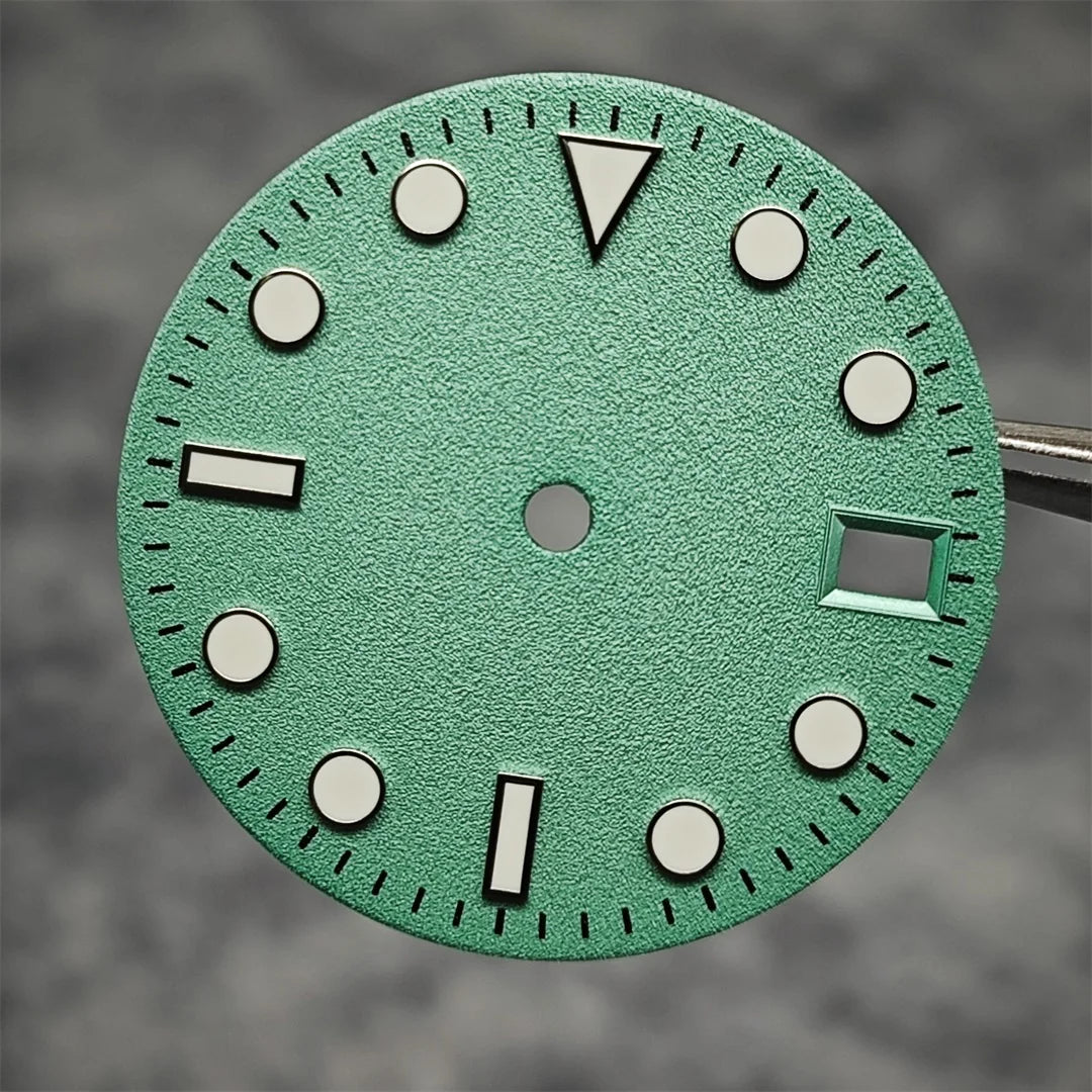 28.5MM Watch Dial NH35 Dial Frosted Texture Watch Faces Men's Watch Accessories for NH35/NH36/4R/7S Mechanical Movement