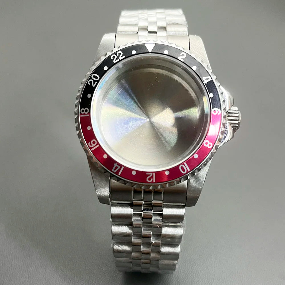 Retro Diver case 39mm,10bar waterproof stainless steel sapphire crystal case, suitable for NH34, NH35, NH36 mechanical movement accessories