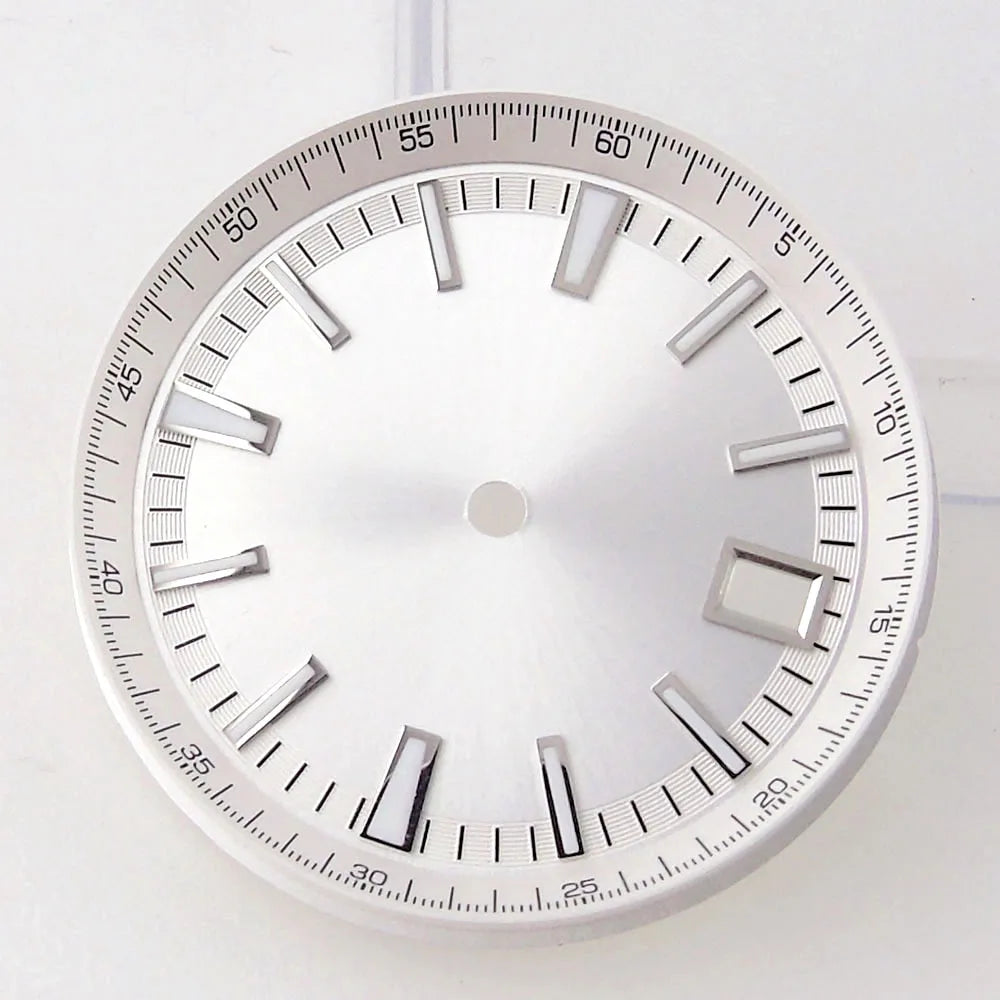 41mm Overseas Watch case NH34 NH35 NH36 NH70 NH72 Movement 33MM Dial Lume Hand Watch Part Mod Brush Finish Bracelet