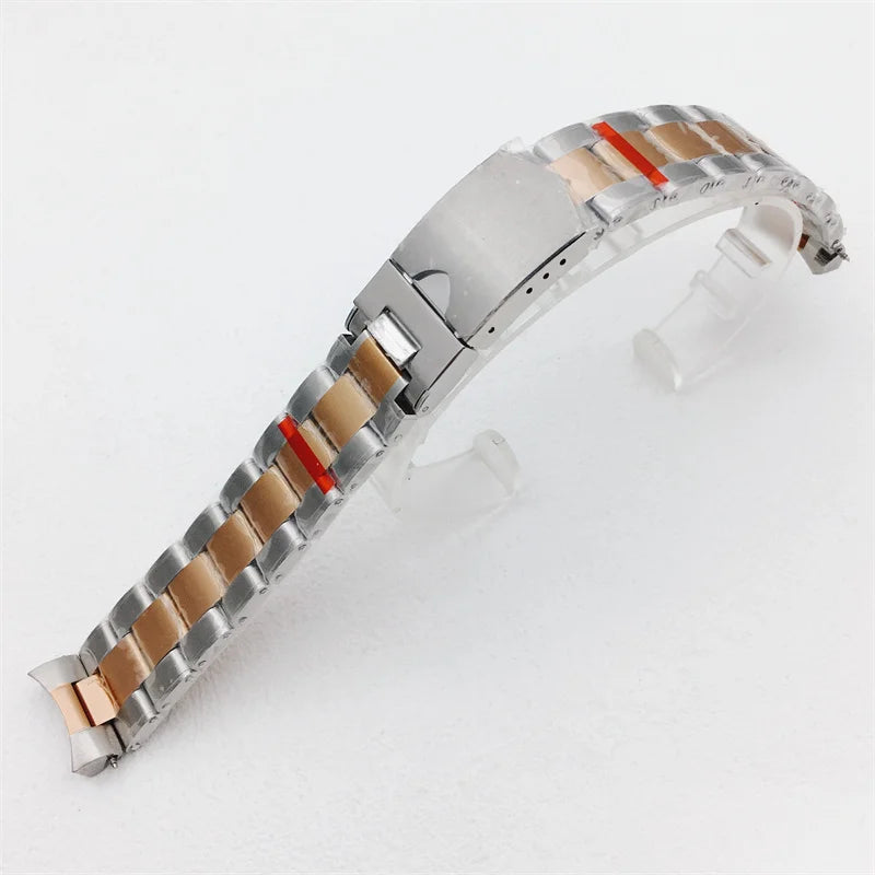 20mm 904L Solid Stainless Steel Bracelet silver Black Rose gold Strap Fits 39mm BB58 Watch Case