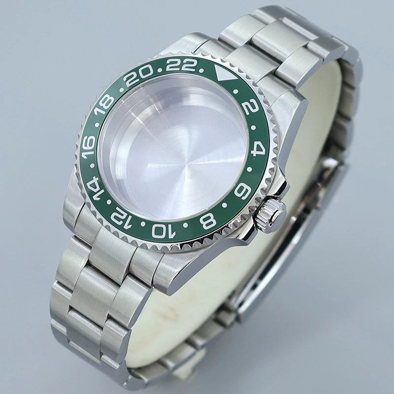 40MM Submariner watch case Eta2824 Sw200 PT5000 Sloping Bezel Sapphire GMT Yacht Master