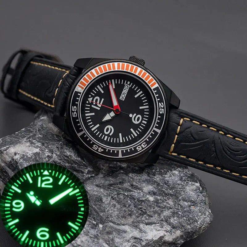 43MM Mod Samurai Black Series SRPE39K1 SRPF79K1 Diver C3 Luminous Sapphire NH35 NH36  Automatic