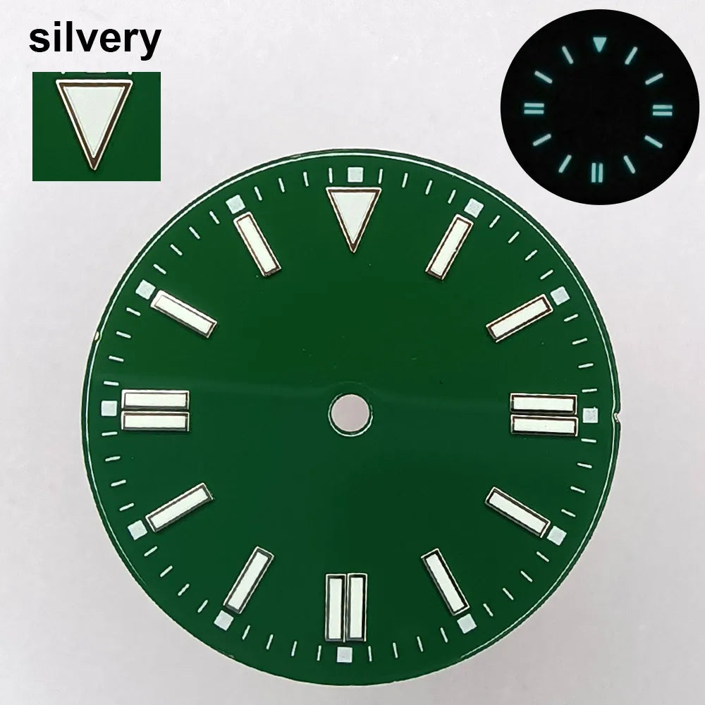 151 type of dials Submariner 28.5mm dial with calendar window suitable for NH35 movement luminous dial can support DIY dial customization name/logo