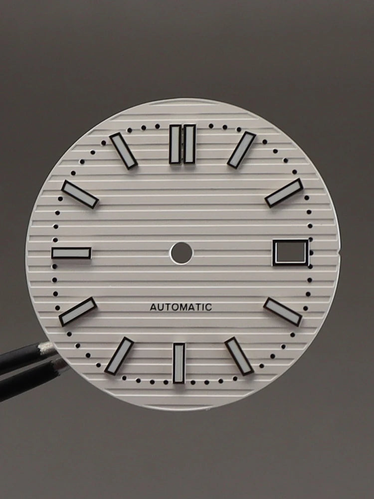 30mm 9015 Dial C3 Green Luminous Watch Faces For Modified Nautilus Miyota 9015 Movement Watch Replacement Accessories Repair Tool