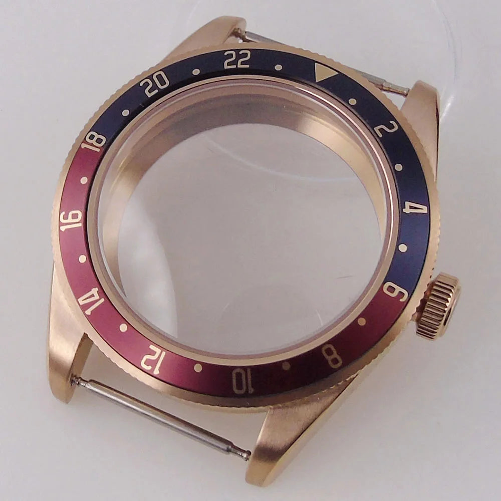 39mm PVd Black Rose Gold Dive Watch Case BB58 Mod 20BAR Waterproof Dome Sapphire Glass 39mm Black Bay Watch Case for NH34 NH35 NH36 NH70 ETA2824 PT5000 Watch Parts (Copy)