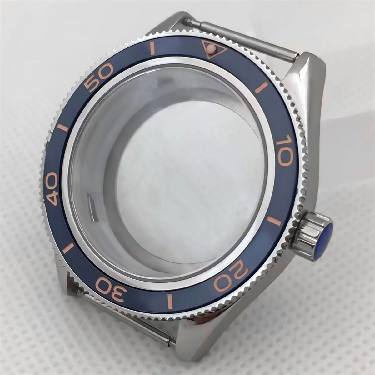 Fifty Fathom Case 41.5mm stainless steel case ceramic bezel sapphire glass with NH35 36 NH34 ETA2824 PT5000 movement watch replacementparts