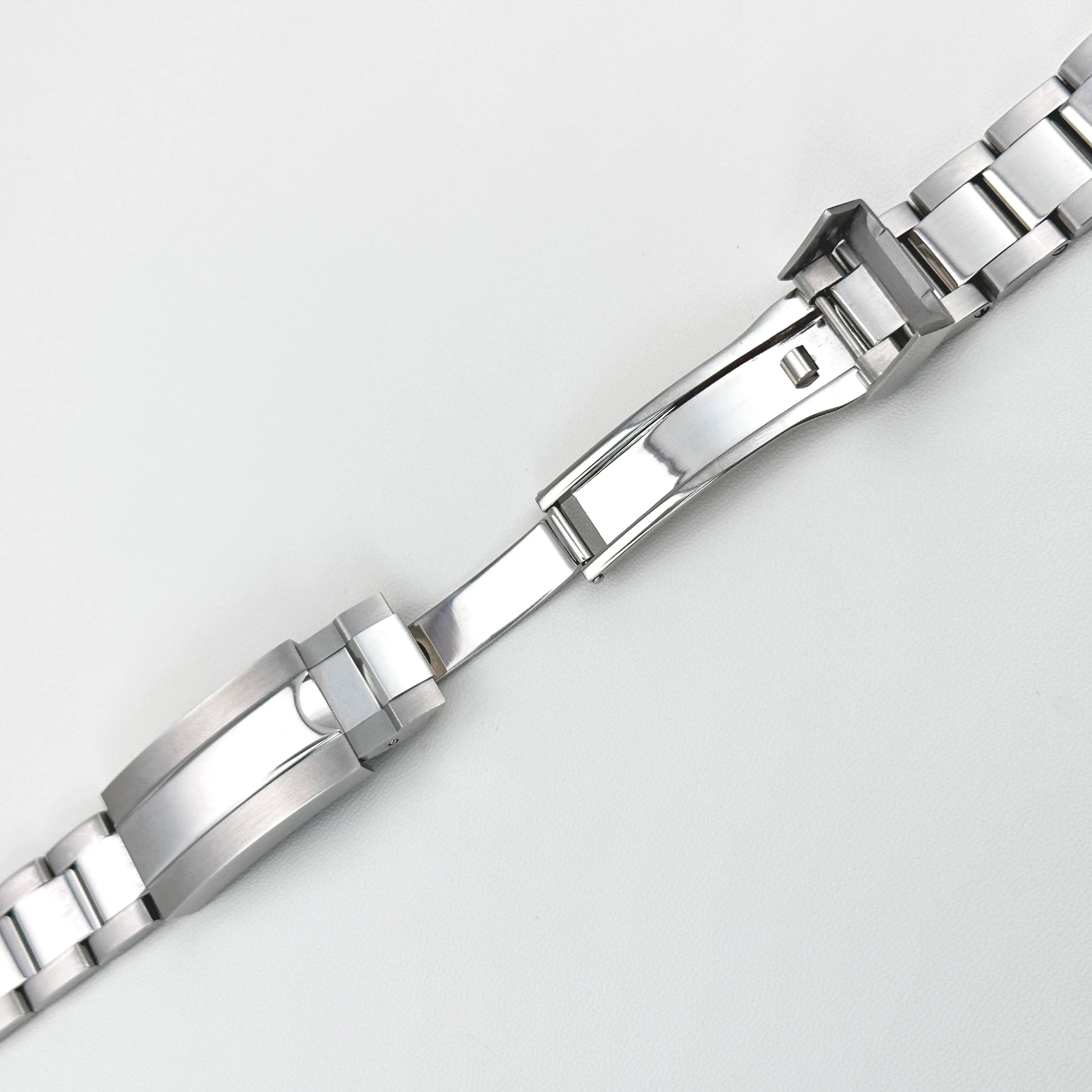 39mm VK63 watch Case Chronograph Silver 316 Stainless Steel Quartz Movement Watch Accessories Fits 20mm Strap