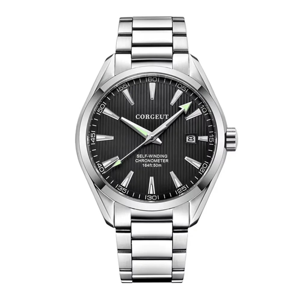 dress watch metal band Corgeut 3021D Dress Watch 41mm Relogio Masculino Miyota 8215 Automatic –  Tandorio Watches