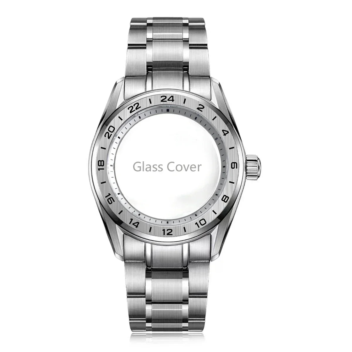 Premium 40mm GS GMT Case Sapphire AR High Quality Tape NH35 GMT NH34 Movement Automatic Mechanical Luxury Men's Watch 33.5MM Dial