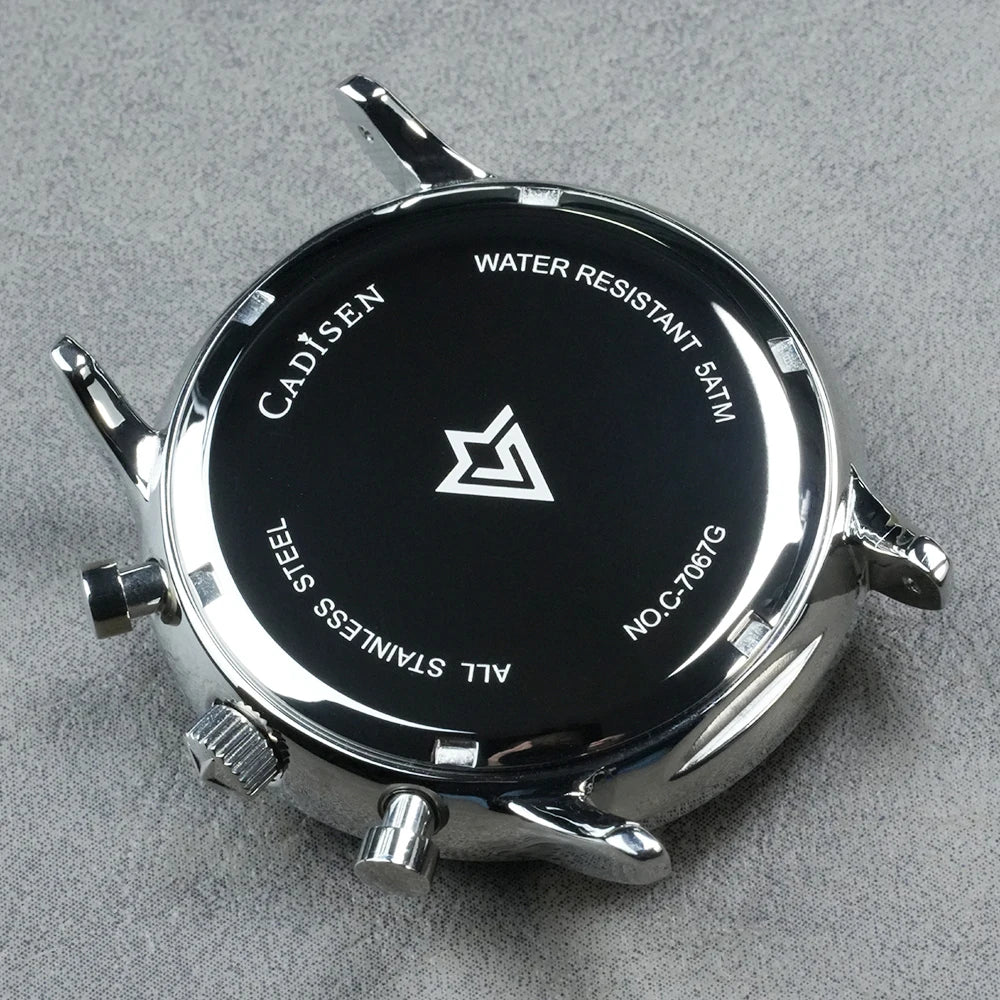 CADISEN C7067 Chronograph MIYOTA 0S10 Quartz Watch AR Mirror 5bar