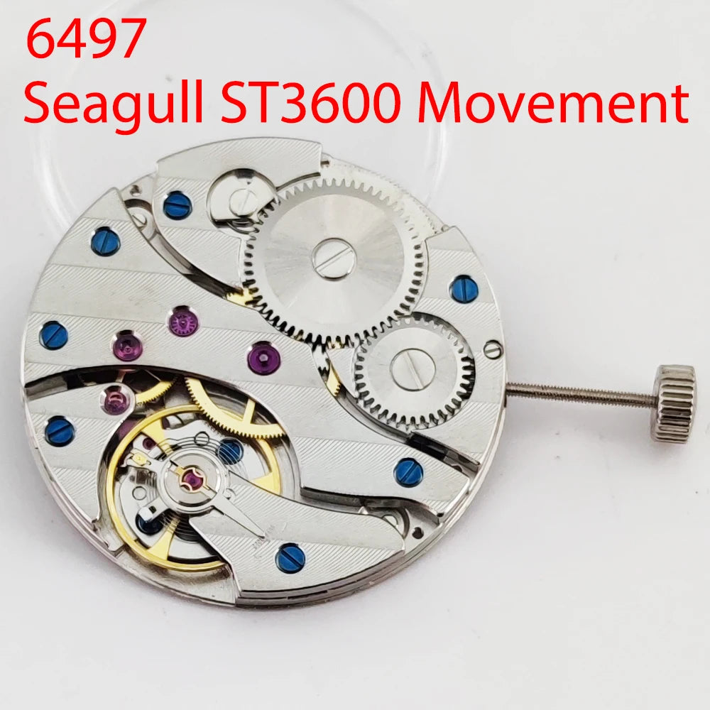 Original Seagull ST3600 Mechanical Hand Winding Movement High Accuracy 17 Jewels Replace ETA 6497 replacement
