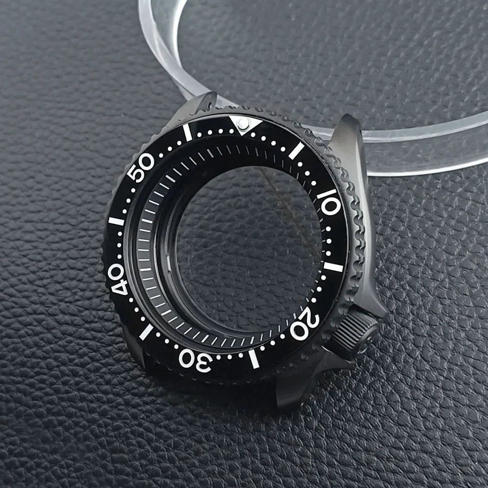 Black SKX007 Case PVD 42mm Sapphire NH35 Mod Case Nh36