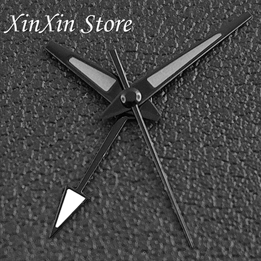 GS 4 Pointers NH34A GMT Watch Hands C3 Green Luminous Watch Needles for NH34 NH35 NH36 NH38 Movement