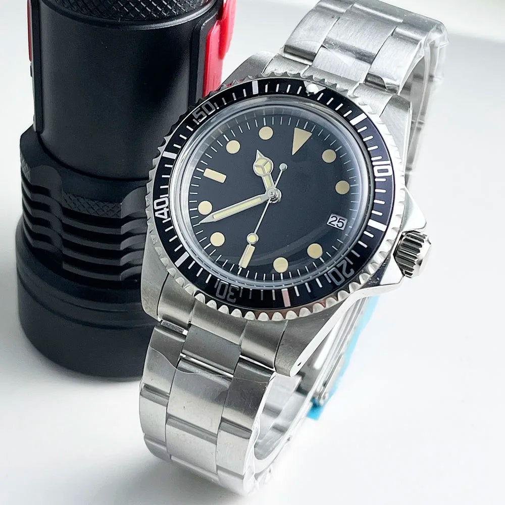 39mm Submariner Diver vintage Men's Watch Japan NH35 rotating bezel Sapphire 10ATM