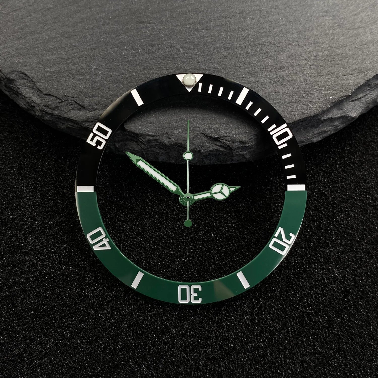 Submariner Bezel NH35 38mm bezel insert red Hands Watch Hands Blue Green Luminous Red Green Blue Hands For NH35/36/4R/7S Movement Watches Parts