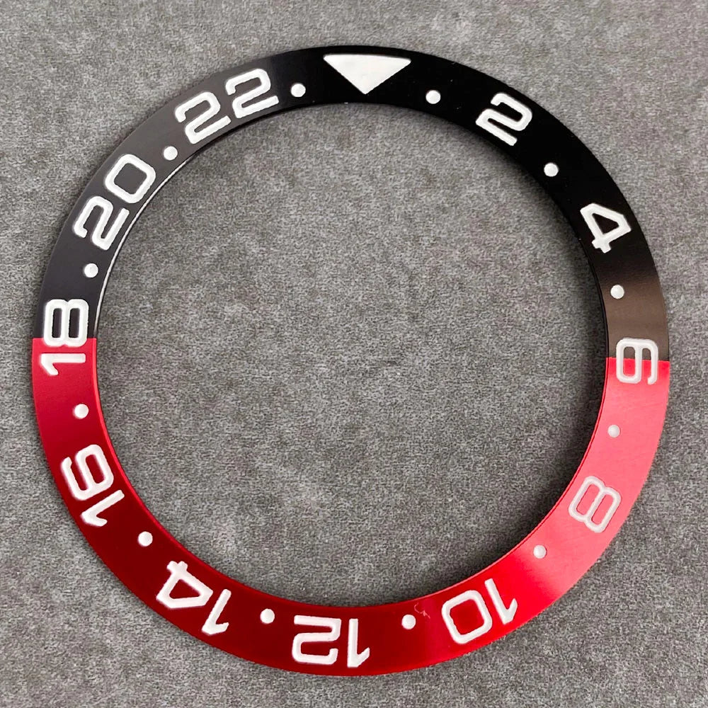 39.8mm*31.6mm Ceramic/Alloy Bezel Insert for GMT SUB SEA Steel Watch Slope Bezel Ring Dive Watch Mod