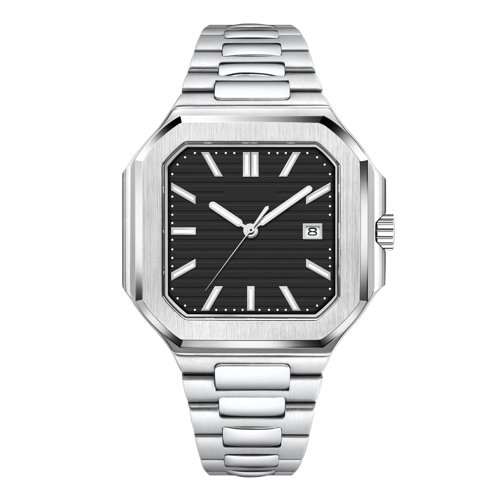 44mm (38mm) custom logo Sterile Cubitus Watch TMI NH35 Miyota 8215 Octagonal Square Sapphire 5ATM Dress Watch Corgeut