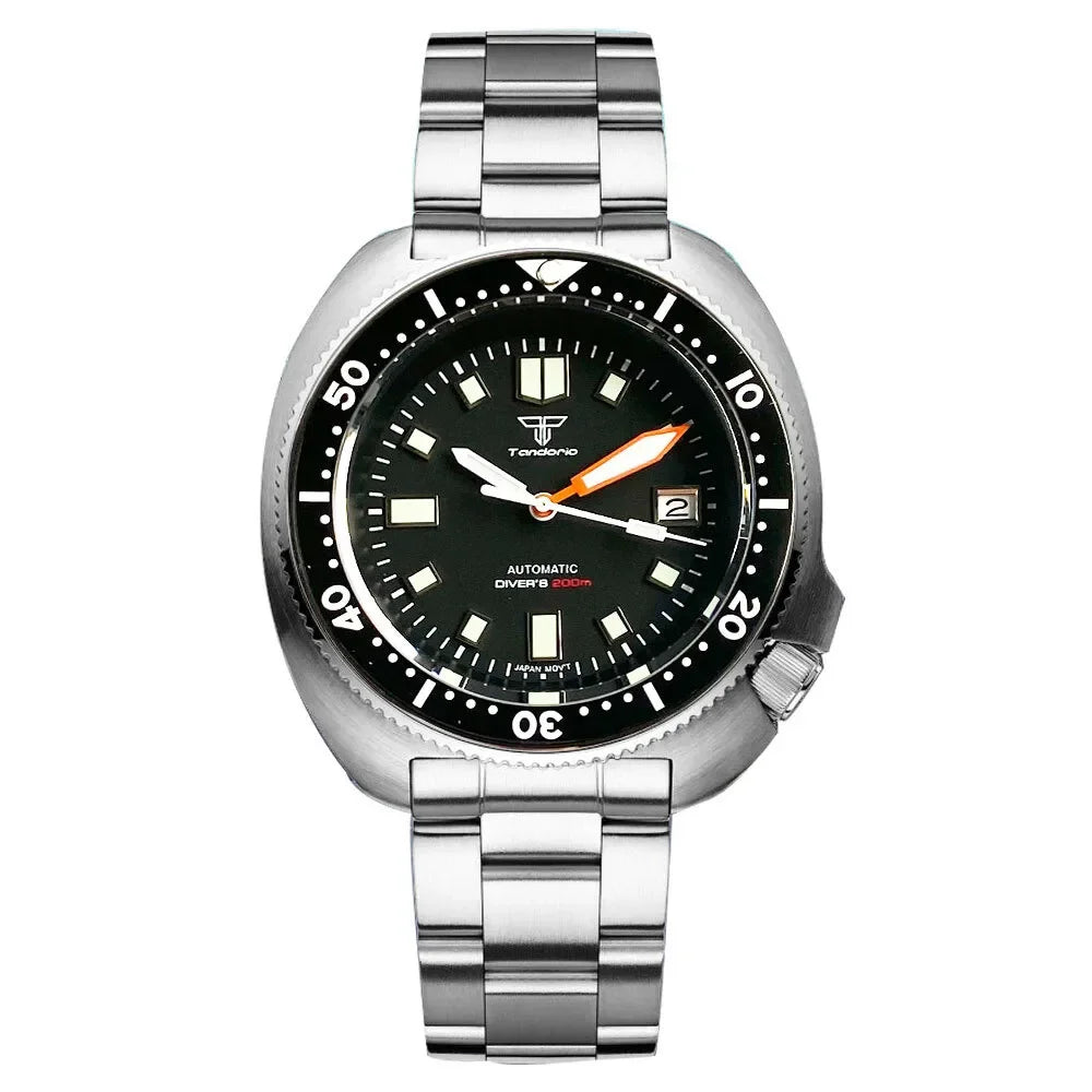 Tandorio Willard watch Sapphire NH35A Dive 44mm20bar TD258 Turtle