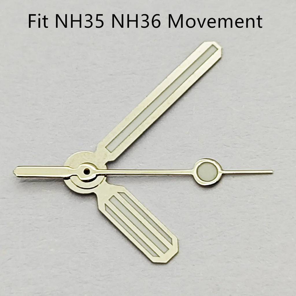 wide Watch Hands Green Luminous Hands Fit NH35 NH36 ETA 2824 2836 pt5000 Miyota8205 8215 821A Mingzhu DG2813 3804 Movement