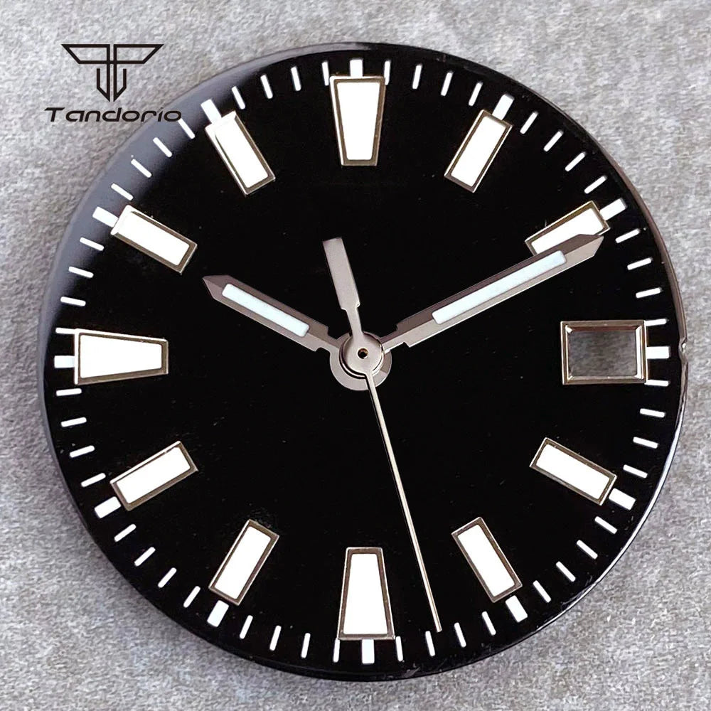 29mm NH35 Automatic Watch Dial Face Sunburst Date Window Hands Set Fit NH35 NH36 NH38 Movement Men's Wristwatch Accessories Part