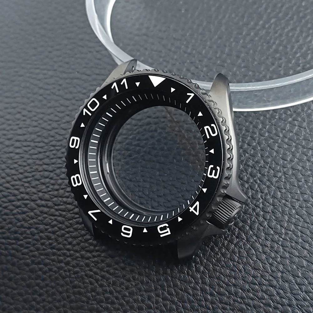 Black SKX007 Case PVD 42mm Sapphire NH35 Mod Case Nh36