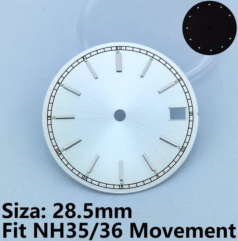 28.5mm Dial NH35 Dial NH36 Gold Watch Dial Blue Dial Color Dial Luminous Dial LOGO Suitable For NH35/NH36 Movement
