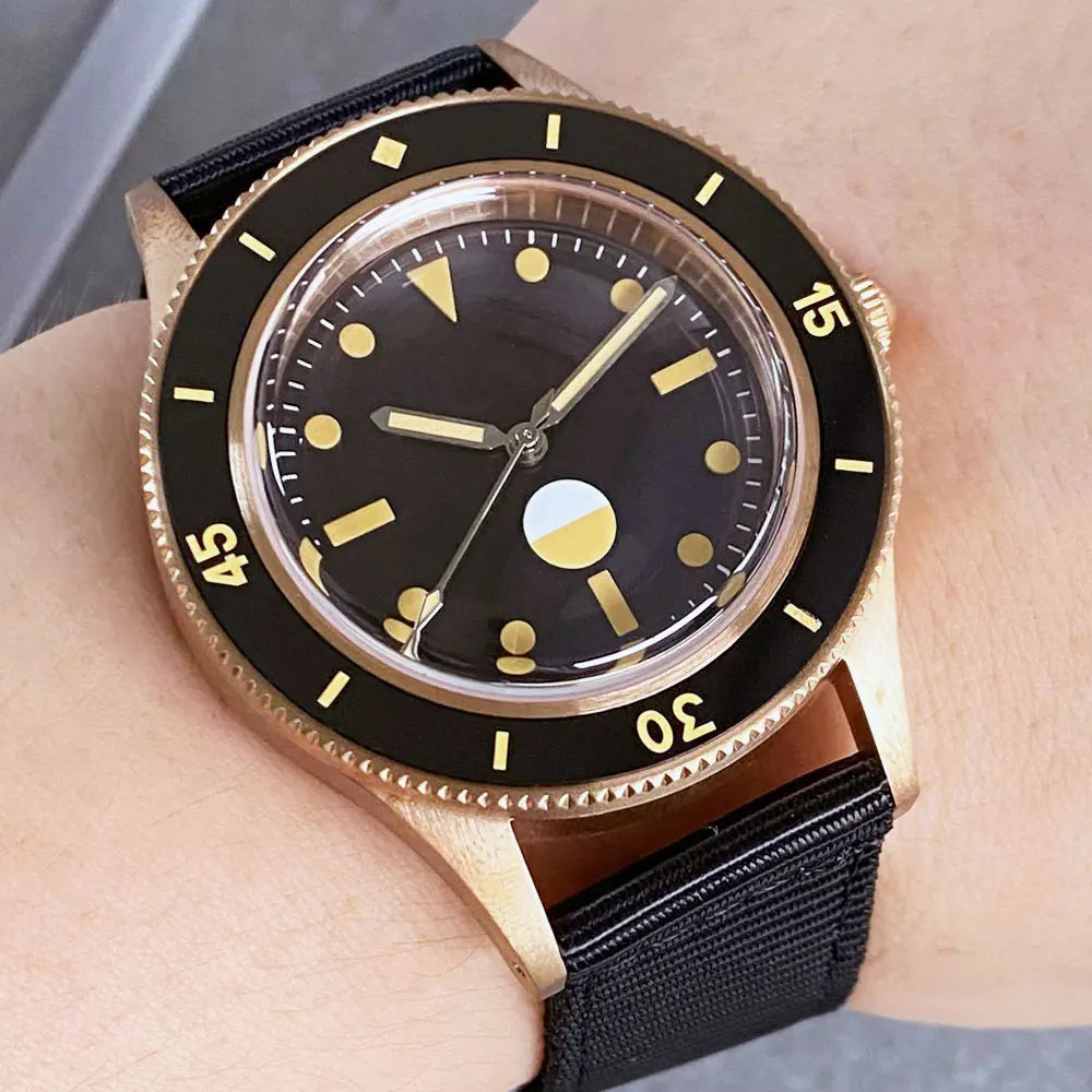 40mm MIYOTA 8215 Real Bronze Fifty FATHOMS Diver Tandorio TD234M Dome Sapphire 20ATM PT5000 NH35
